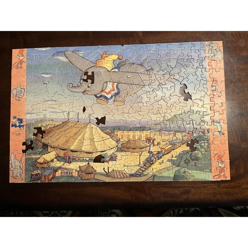 1950's VTG Jaymar Walt Disney Picture Puzzle Dumbo